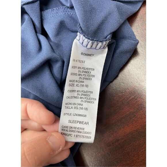 Disney 100 Mickey and Friends Blue Sleepwear Shirt/ Gown Size X-Large - Picture 6 of 11